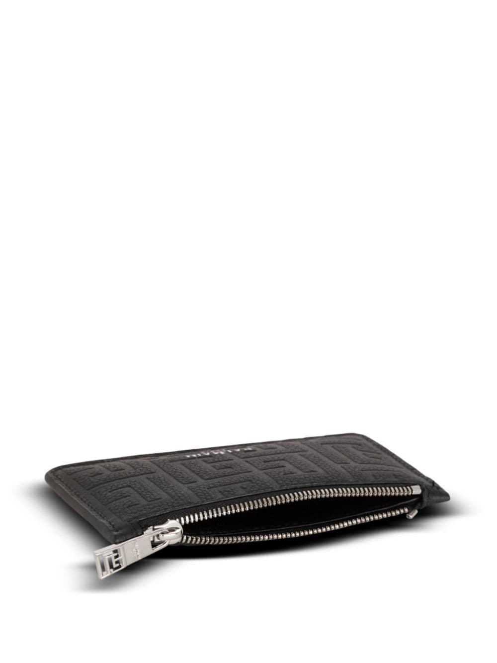 monogram-embossed leather cardholder - 3