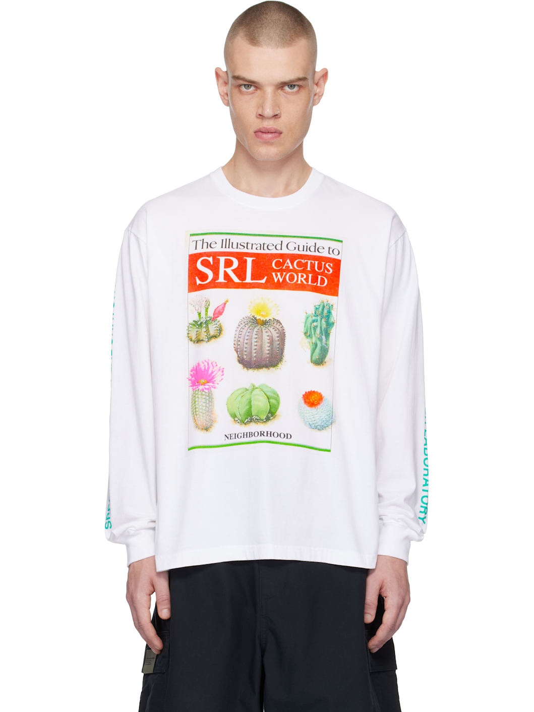 White 'SRL' LS-3 T-shirt - 1