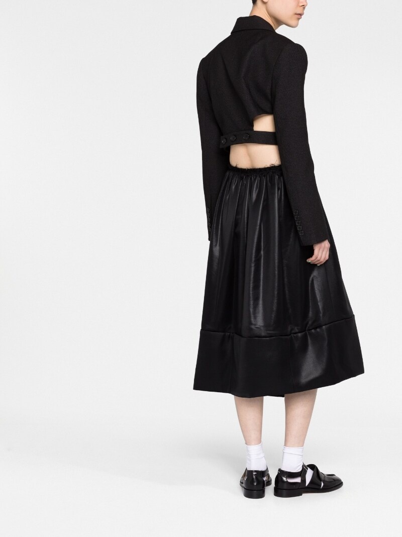 asymmetric midi skirt - 4