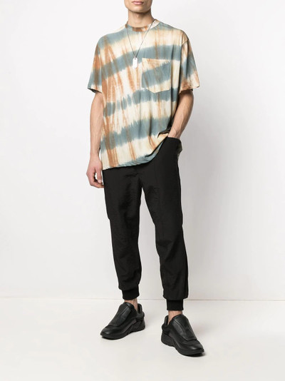 Song for the Mute tie-dye print chest-pocket T-Shirt outlook