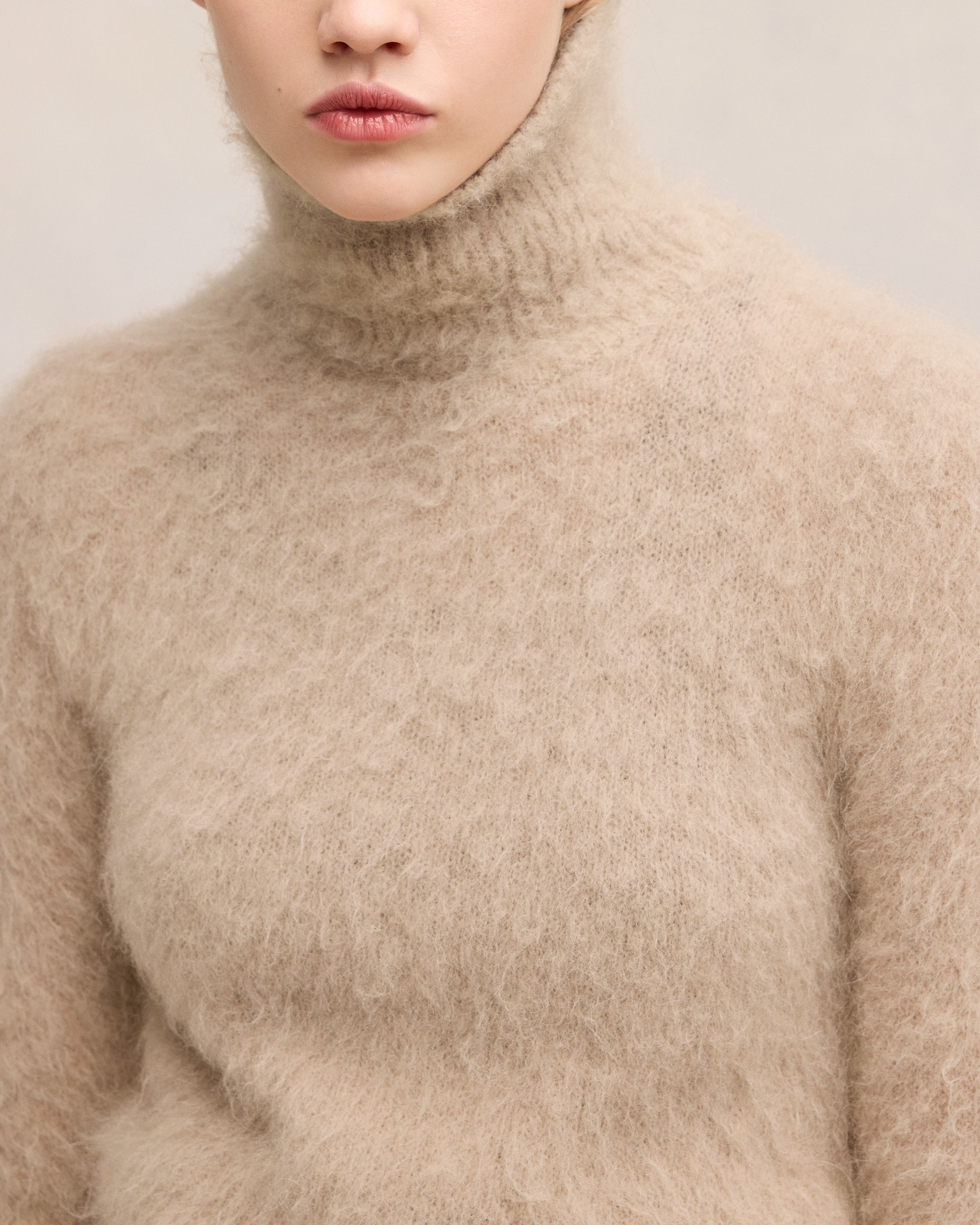 ALPACA MOHAIR BRUSHED SWEATER - 4