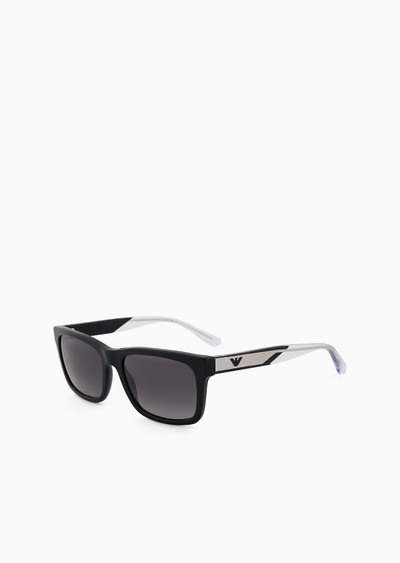 EMPORIO ARMANI Men’s rectangular sunglasses outlook