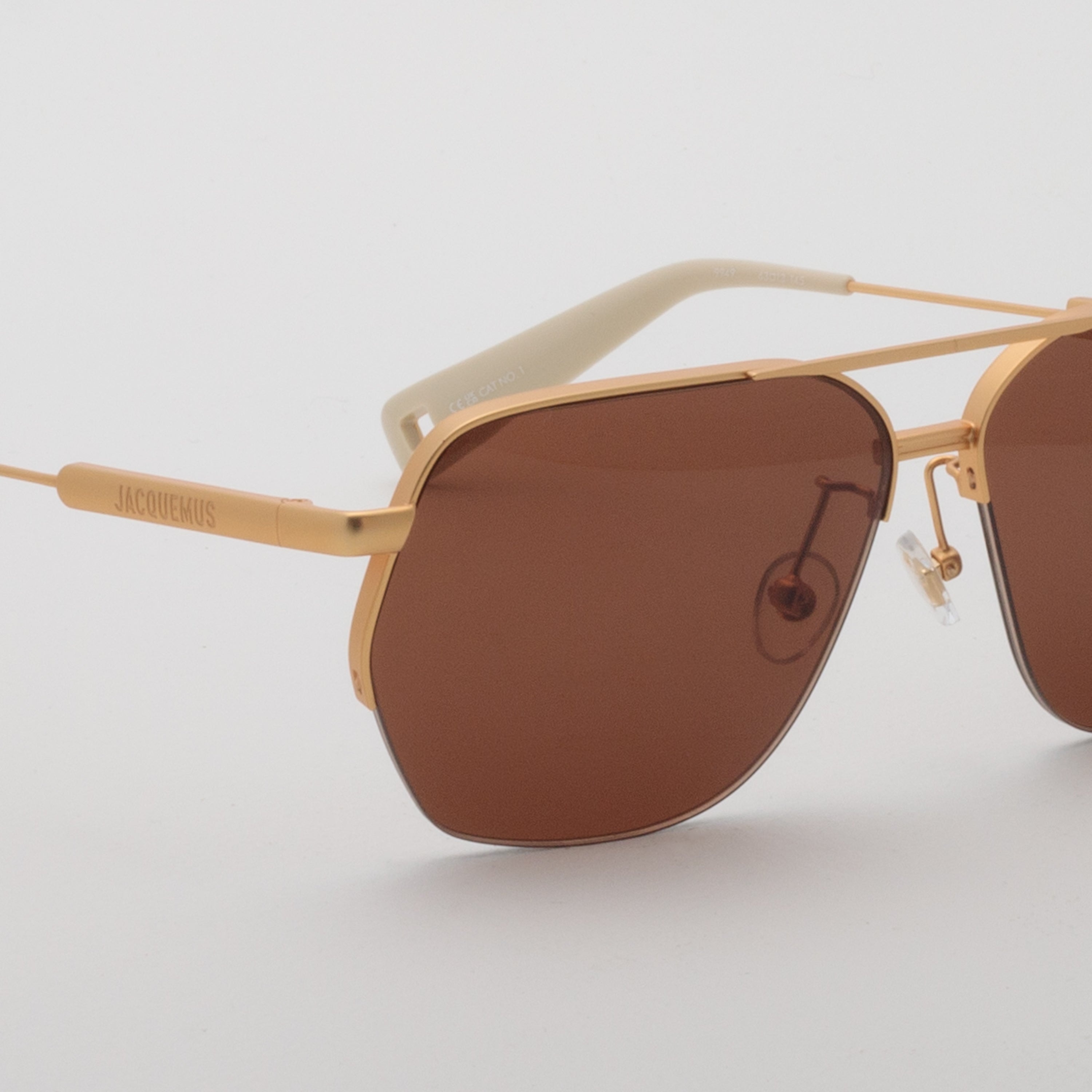 Aviador Sunglasses in Matt Gold - 3