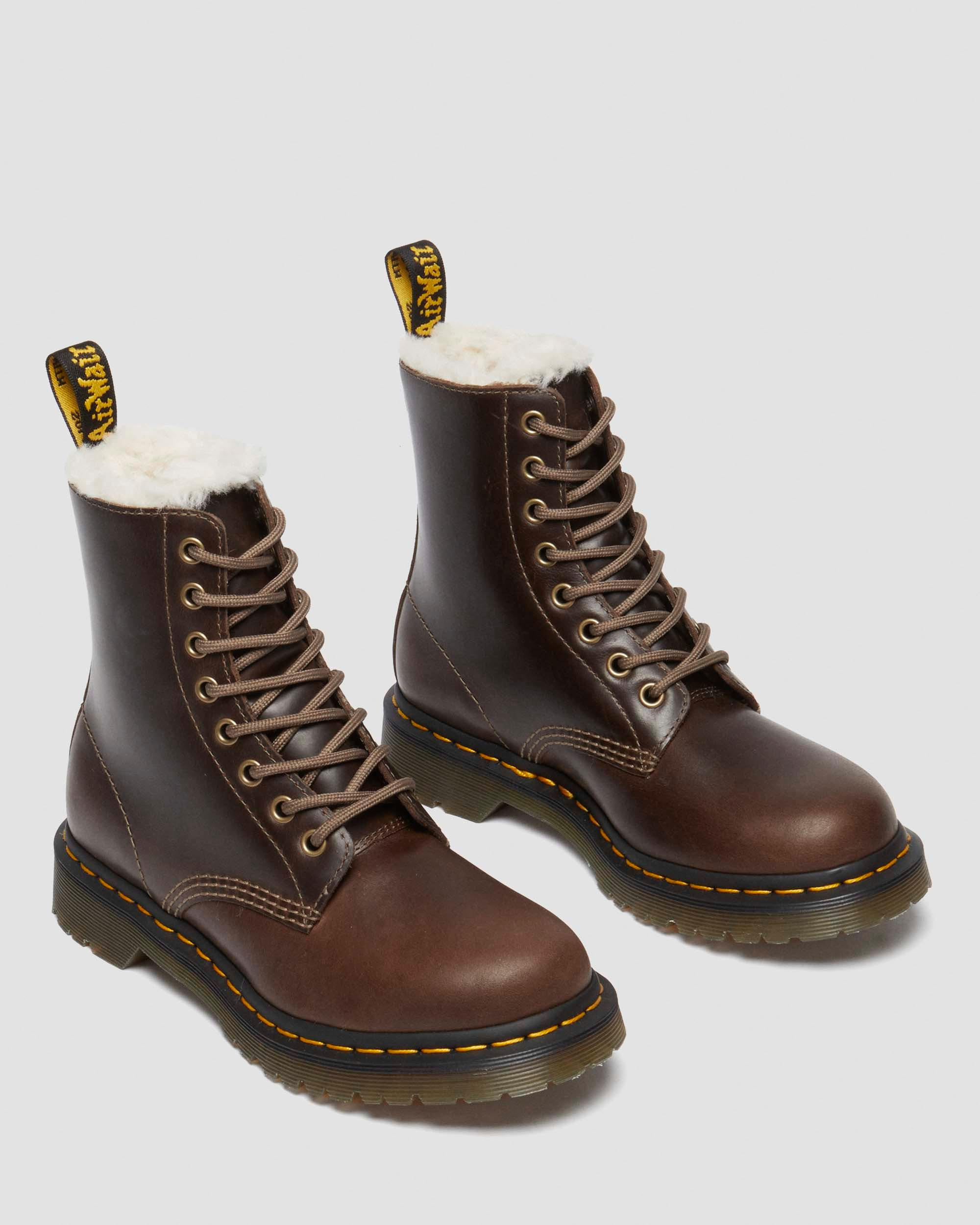 1460 Women's Faux Fur Lined Lace Up Boots - 8