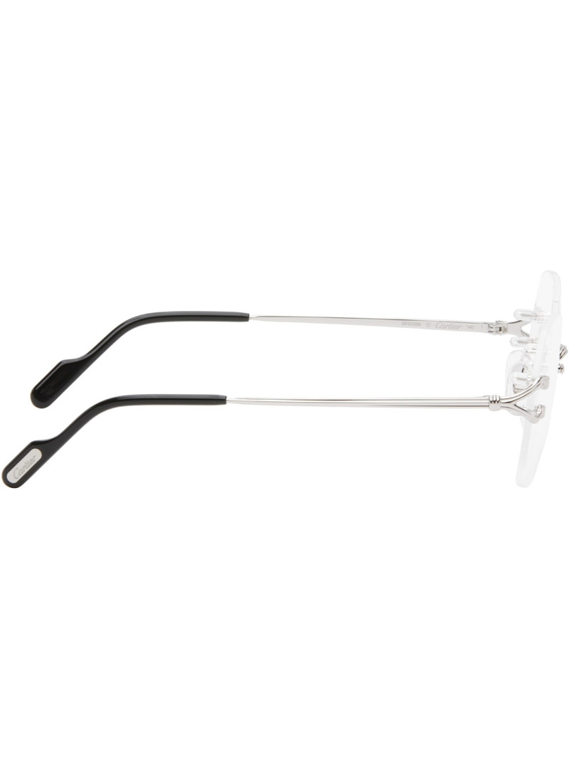 Cartier Silver 'Signature C de Cartier' Glasses outlook