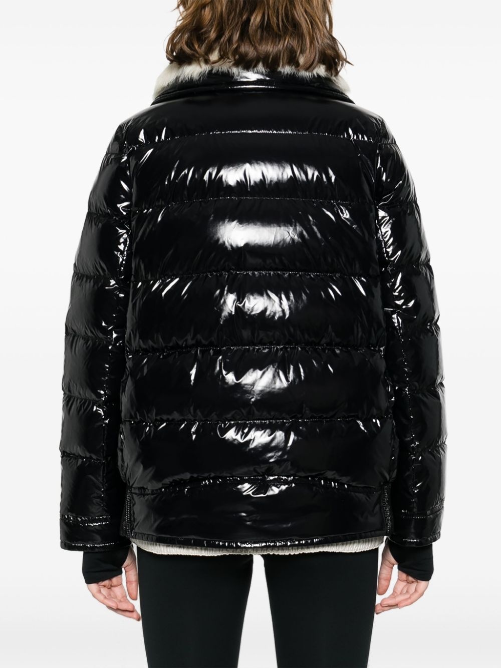 funnel-neck padded jacket - 4