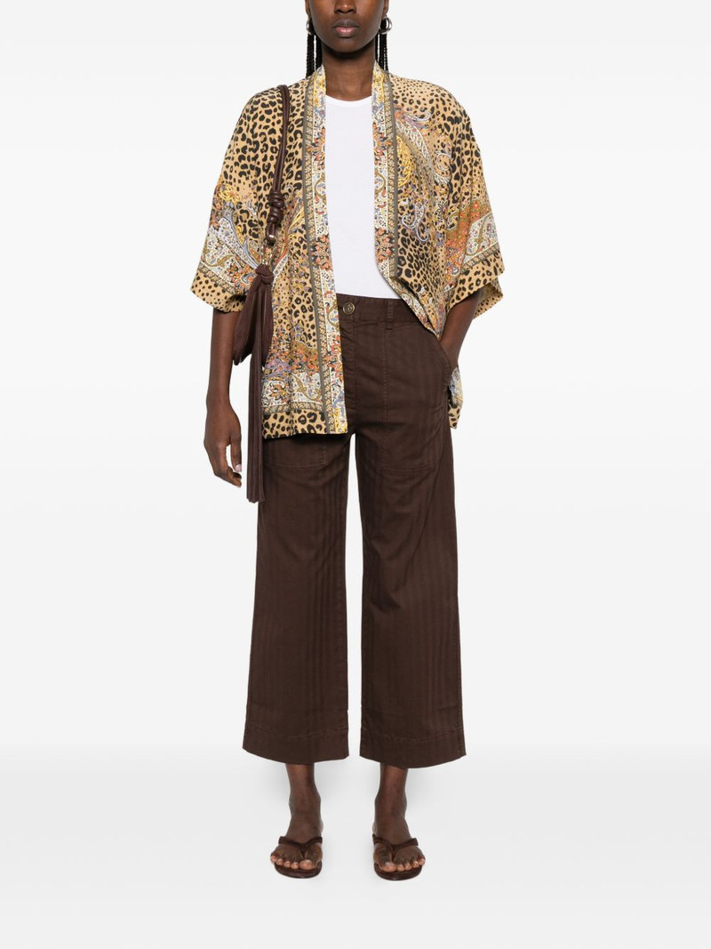 Etro patch-pocket herringbone trousers outlook