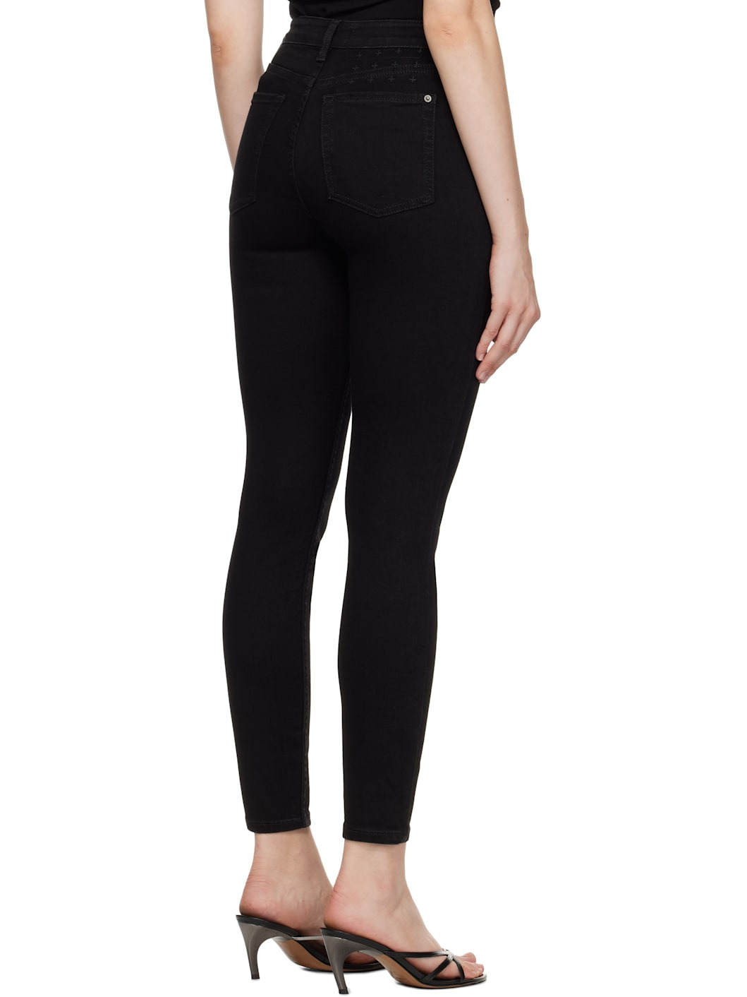 Black Hi N Wasted Jeans - 3