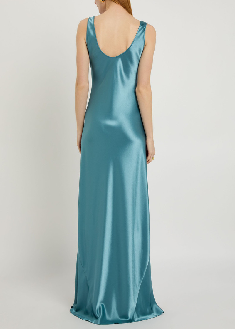 Galvan Valletta Satin Maxi Dress 3