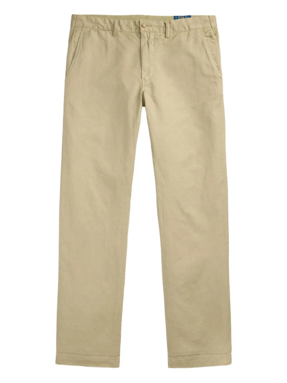 linen-blend chinos - 1