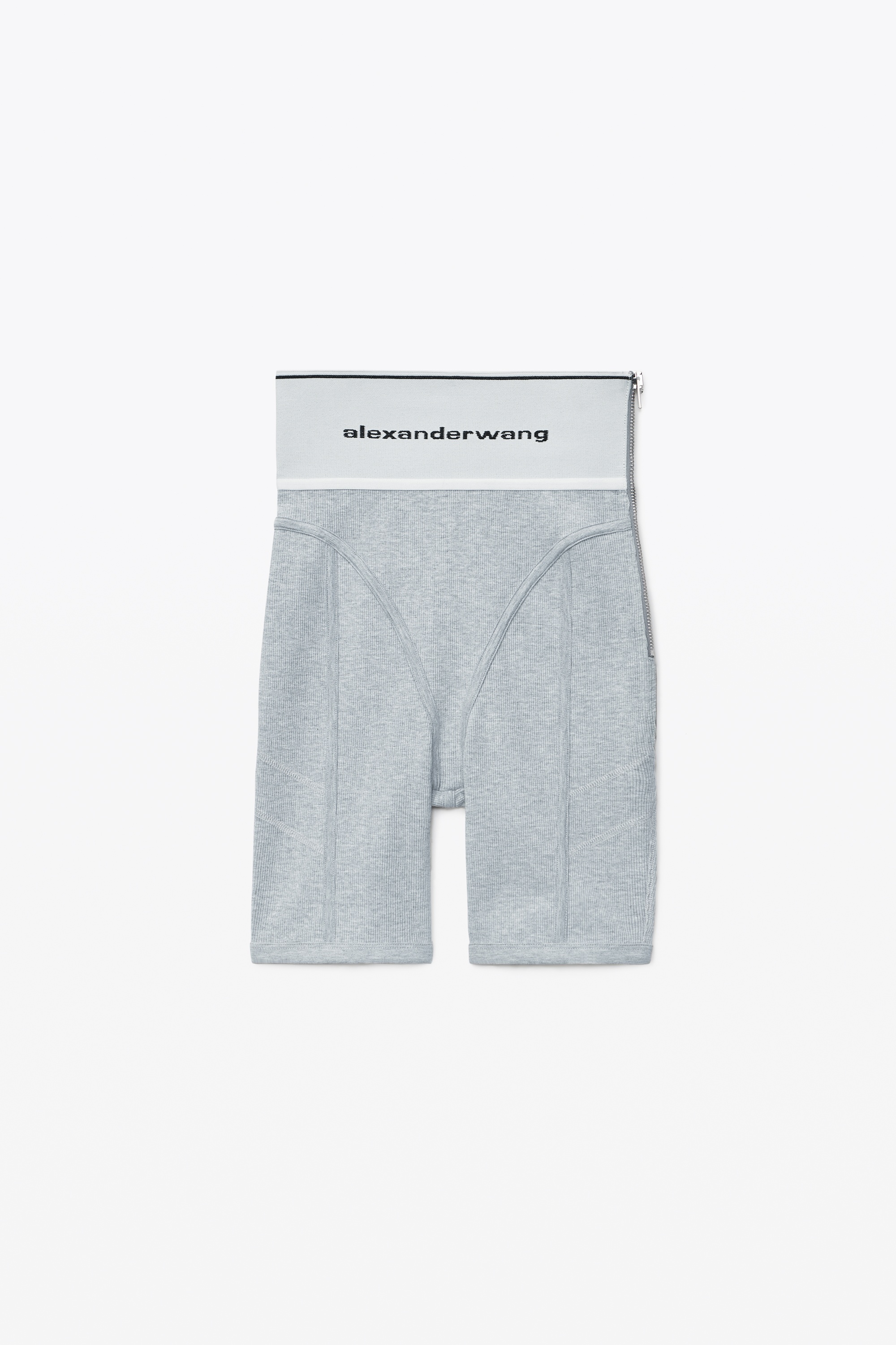 LOGO ELASTIC BIKE SHORT IN RIBBED JERSEY - 1