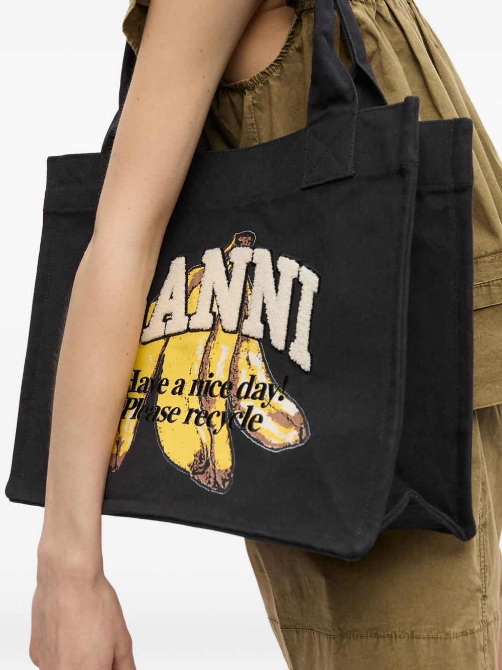 cotton shoulder bag - 5
