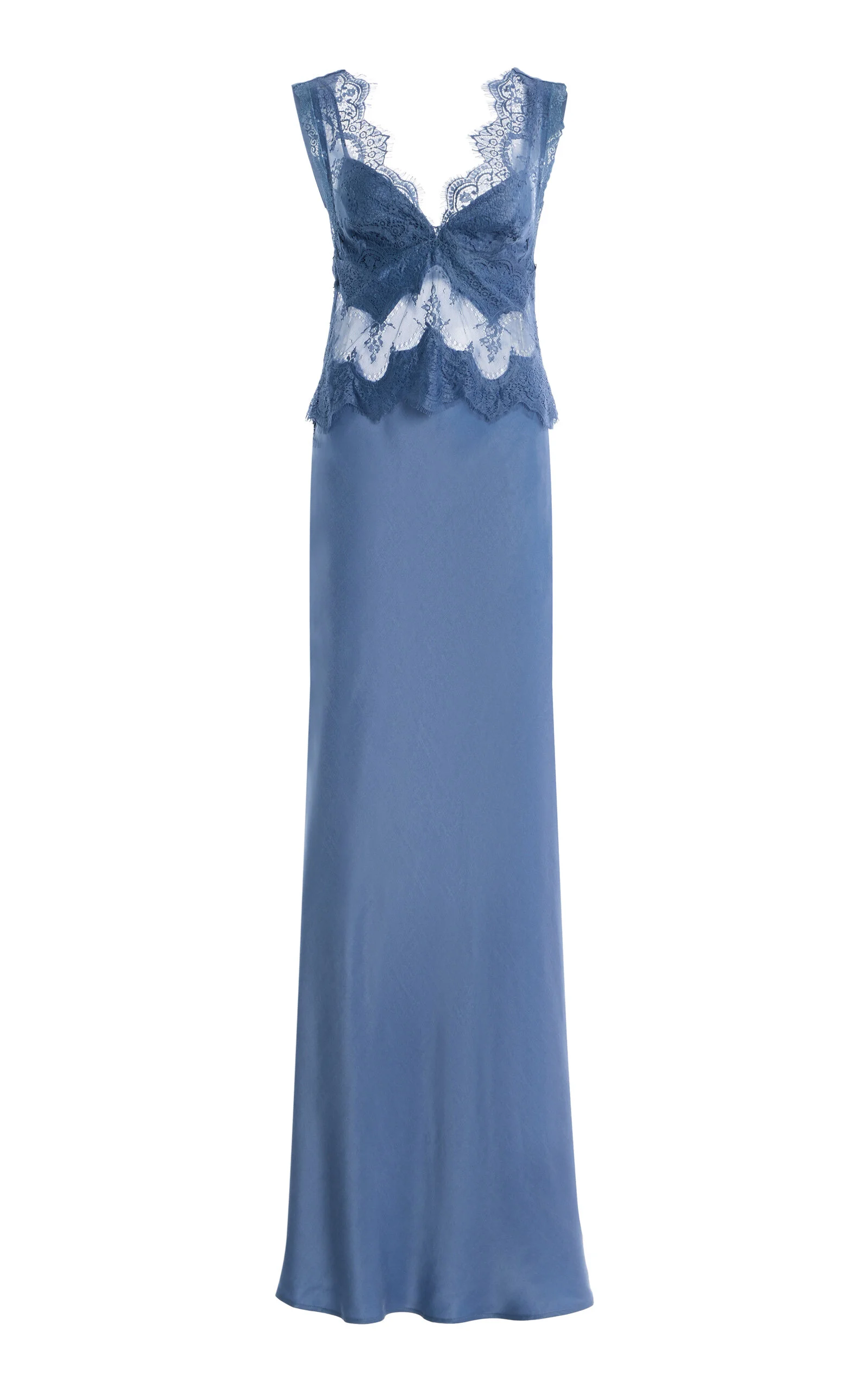 Visions Lace Maxi Dress blue - 1