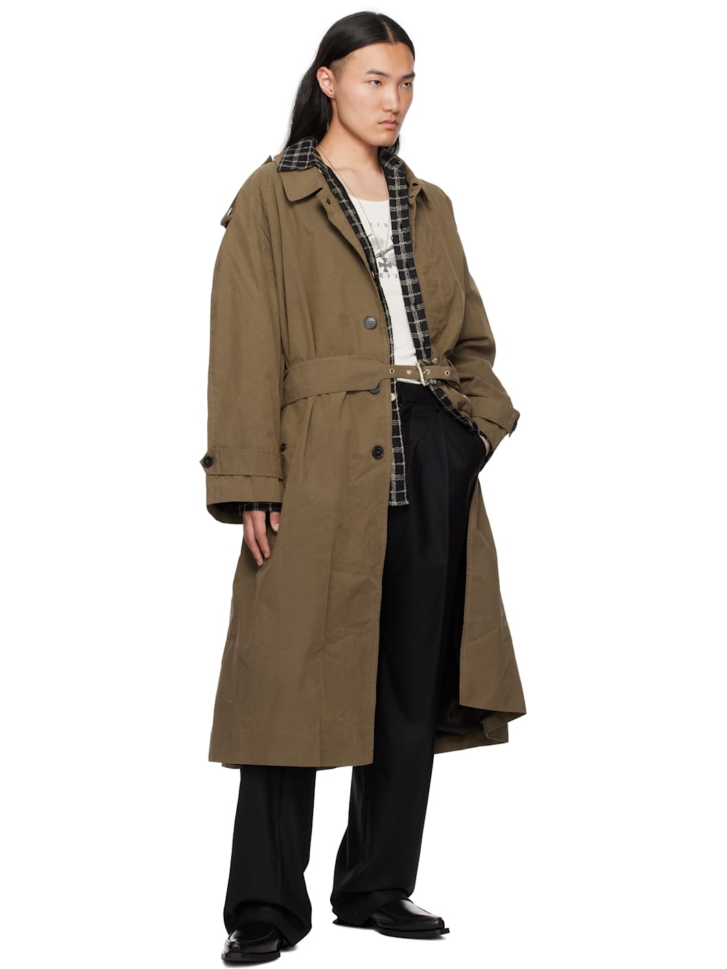 Khaki Museum Sunday Trench Coat - 4