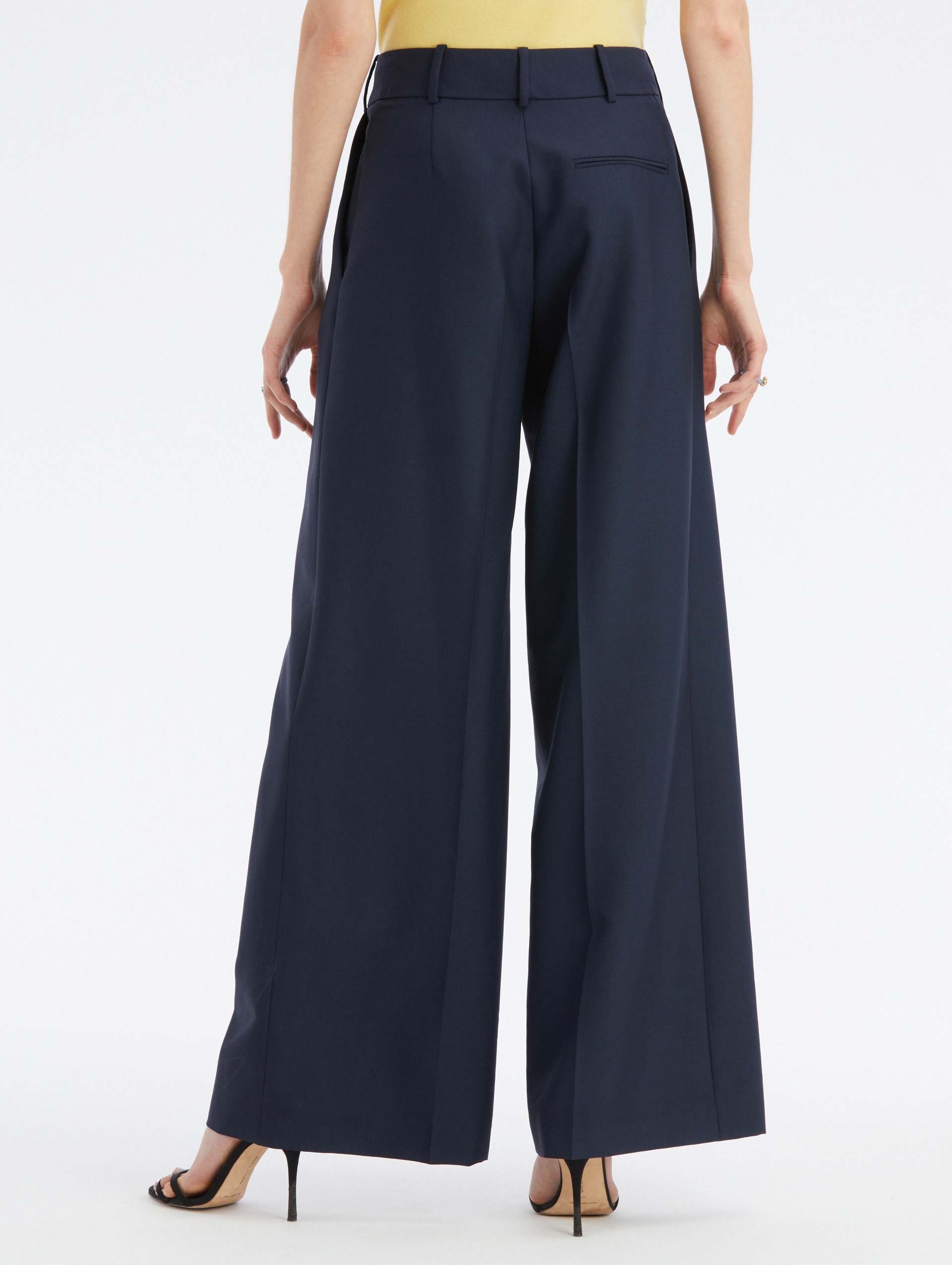 WIDE LEG ZIP FRONT PANT - 4