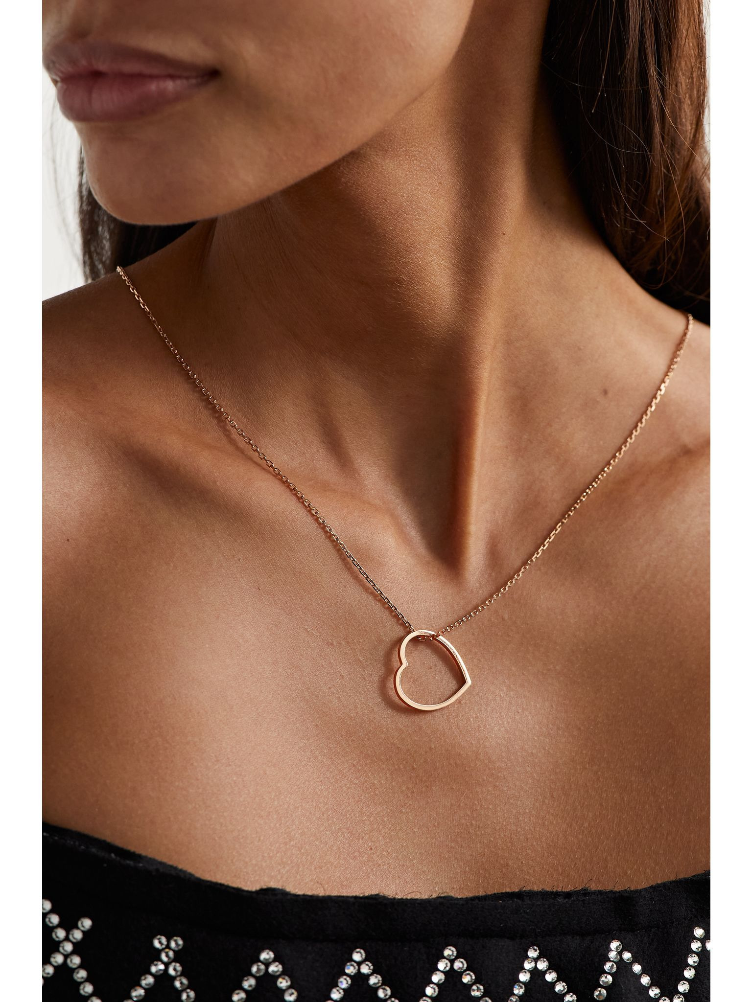 Antifer Heart 18-karat rose gold necklace Gold - 2
