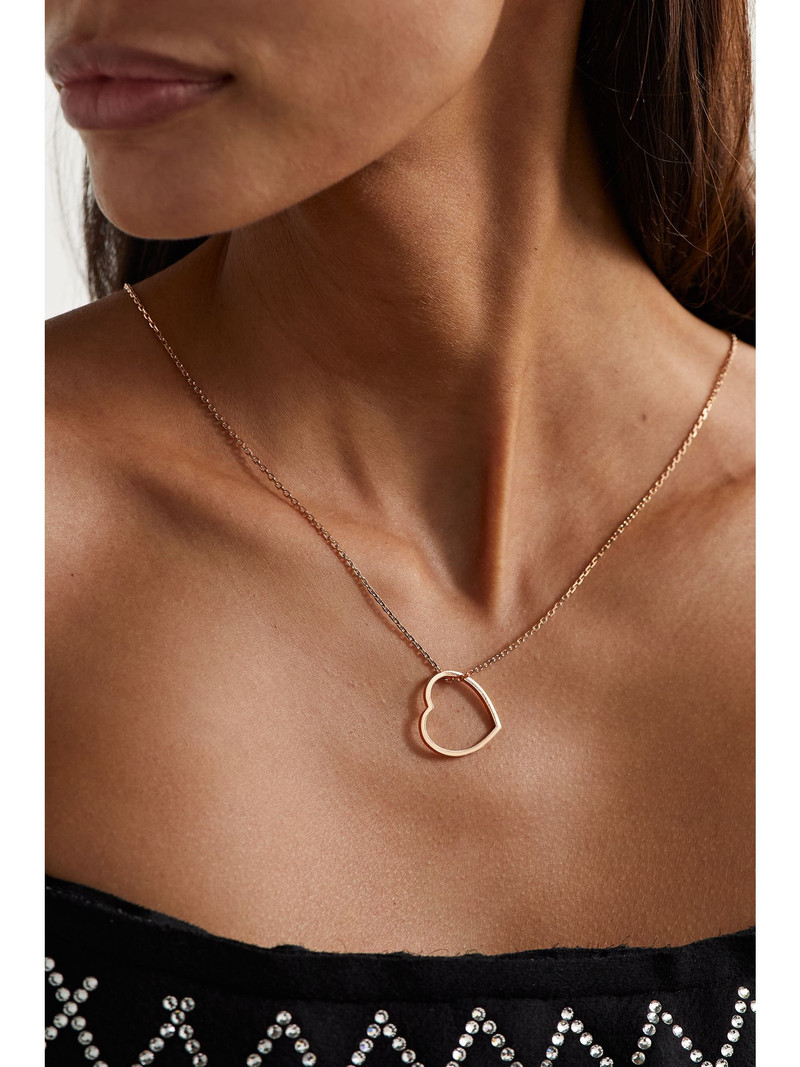 REPOSSI Antifer Heart 18-karat rose gold necklace Gold outlook
