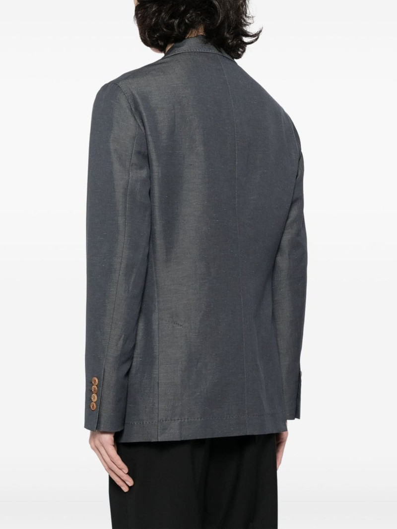 single-breasted wool-blend blazer 4