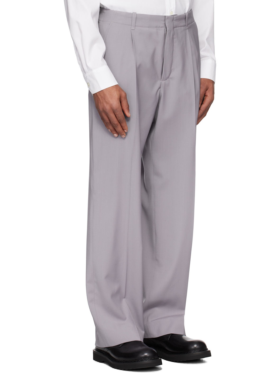 Gray Borrowed Chino Trousers - 2