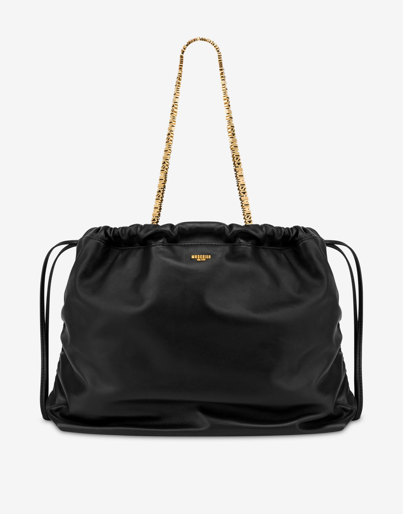 MINI LETTERING NAPPA LEATHER SHOPPER 1