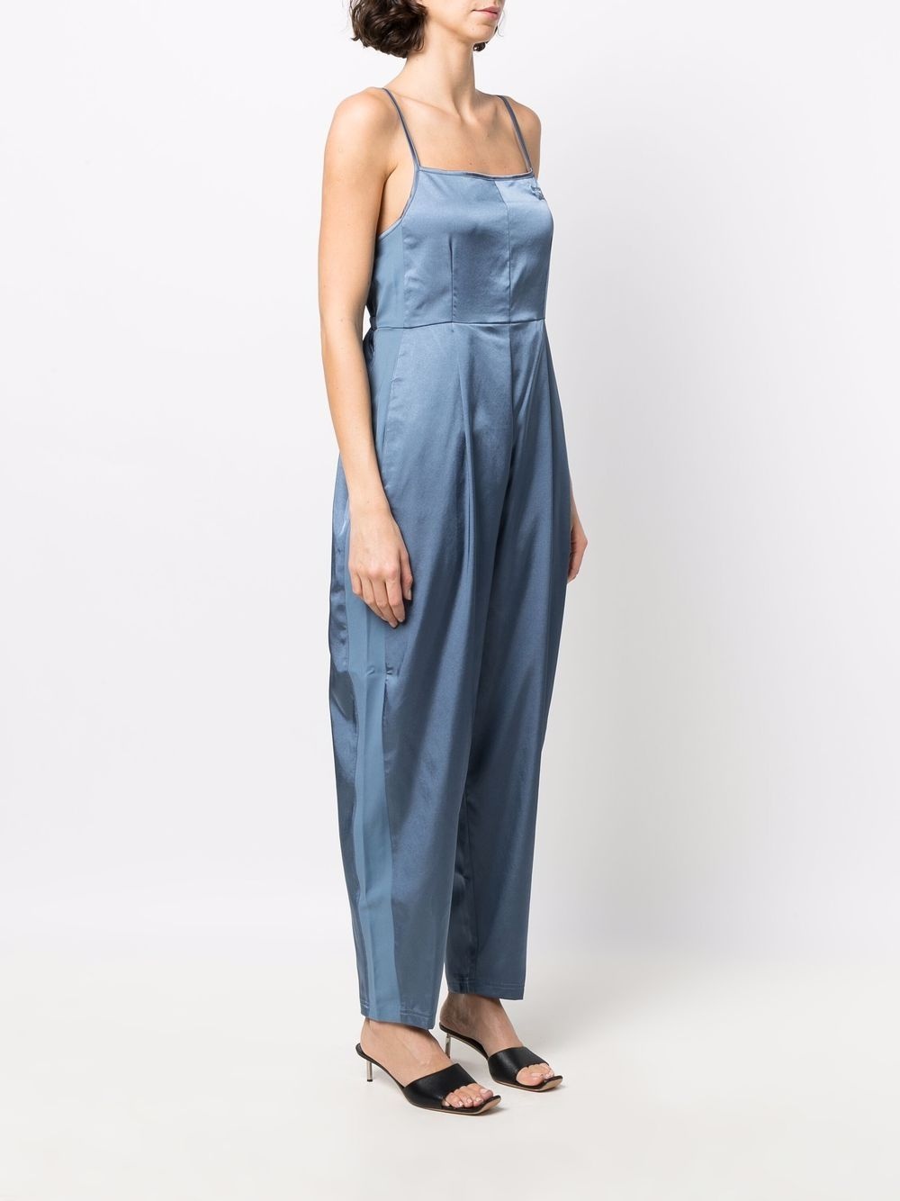 tapered satin jumpsuit - 3