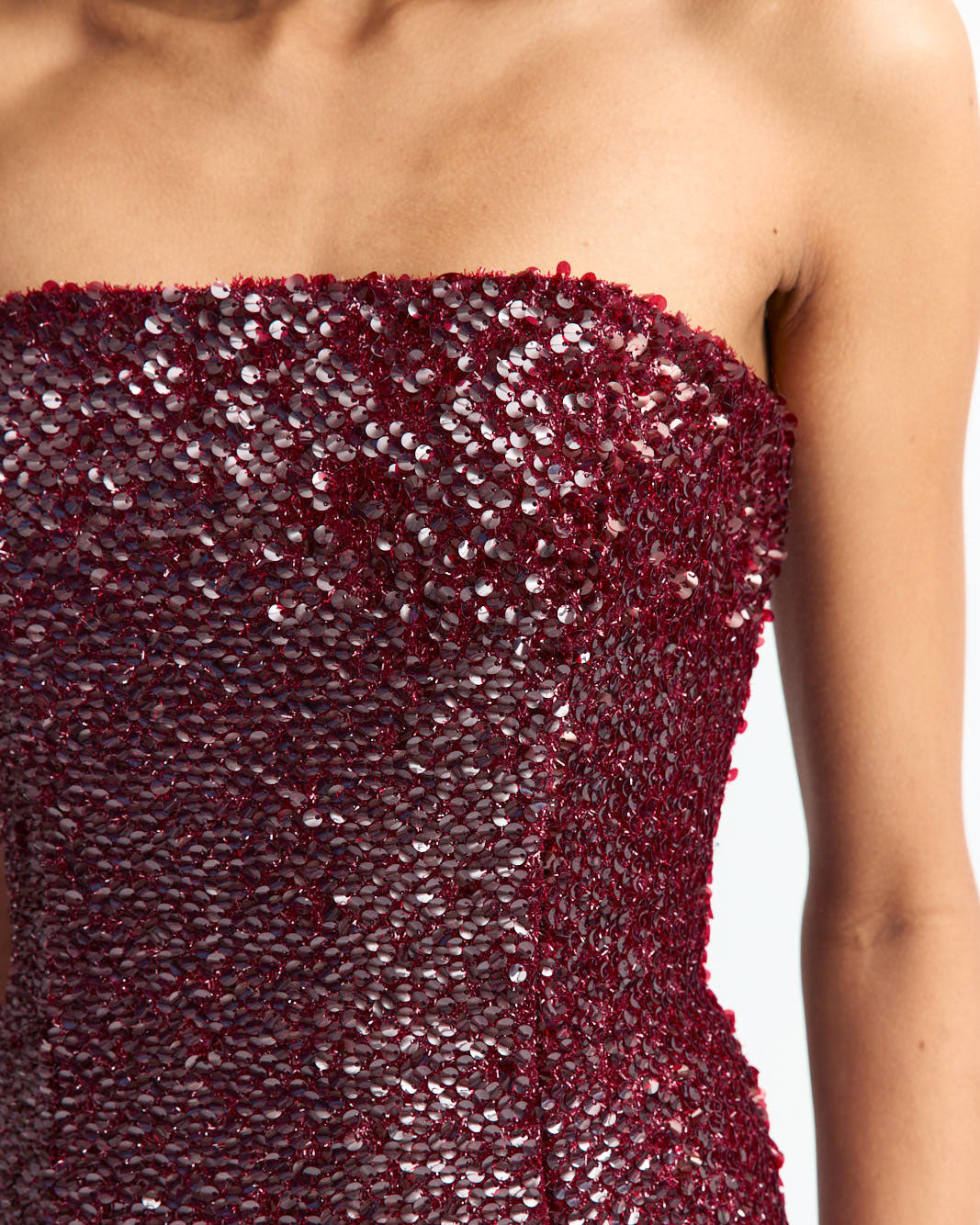 MINELLI MIDI DRESS IN TEXTURED SEQUIN - 5