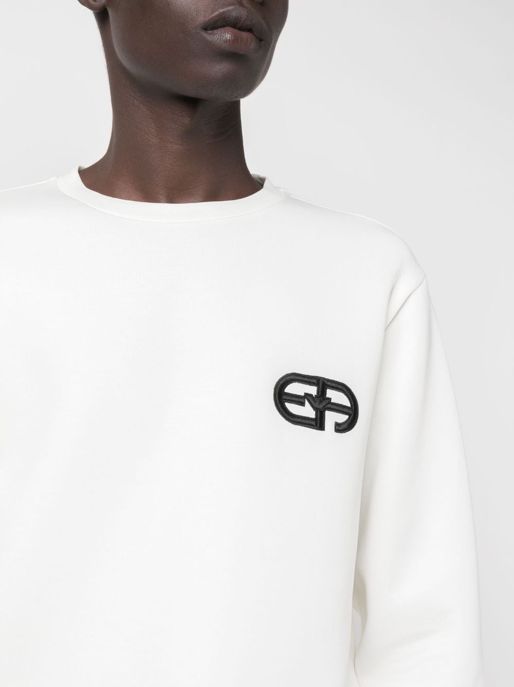 logo-embroidered crew-neck sweatshirt - 5