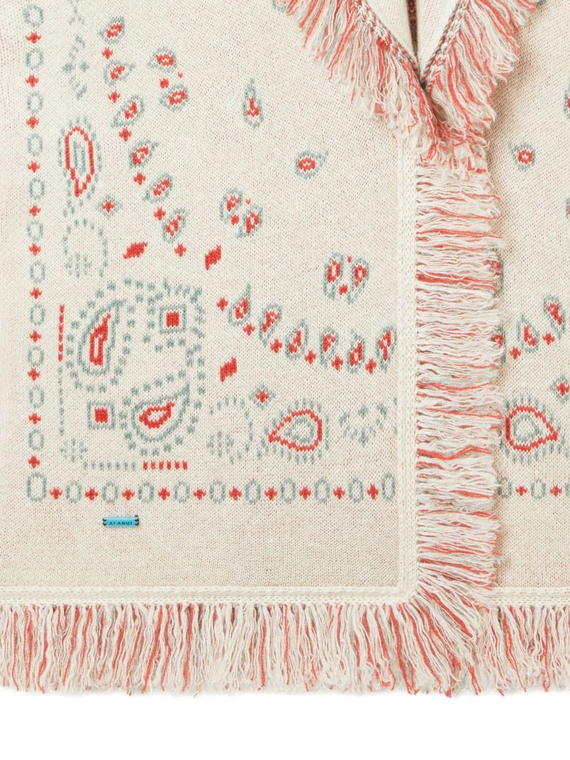 Alanui Alanui Bandana Jacquard Fringed Cardi-coat outlook