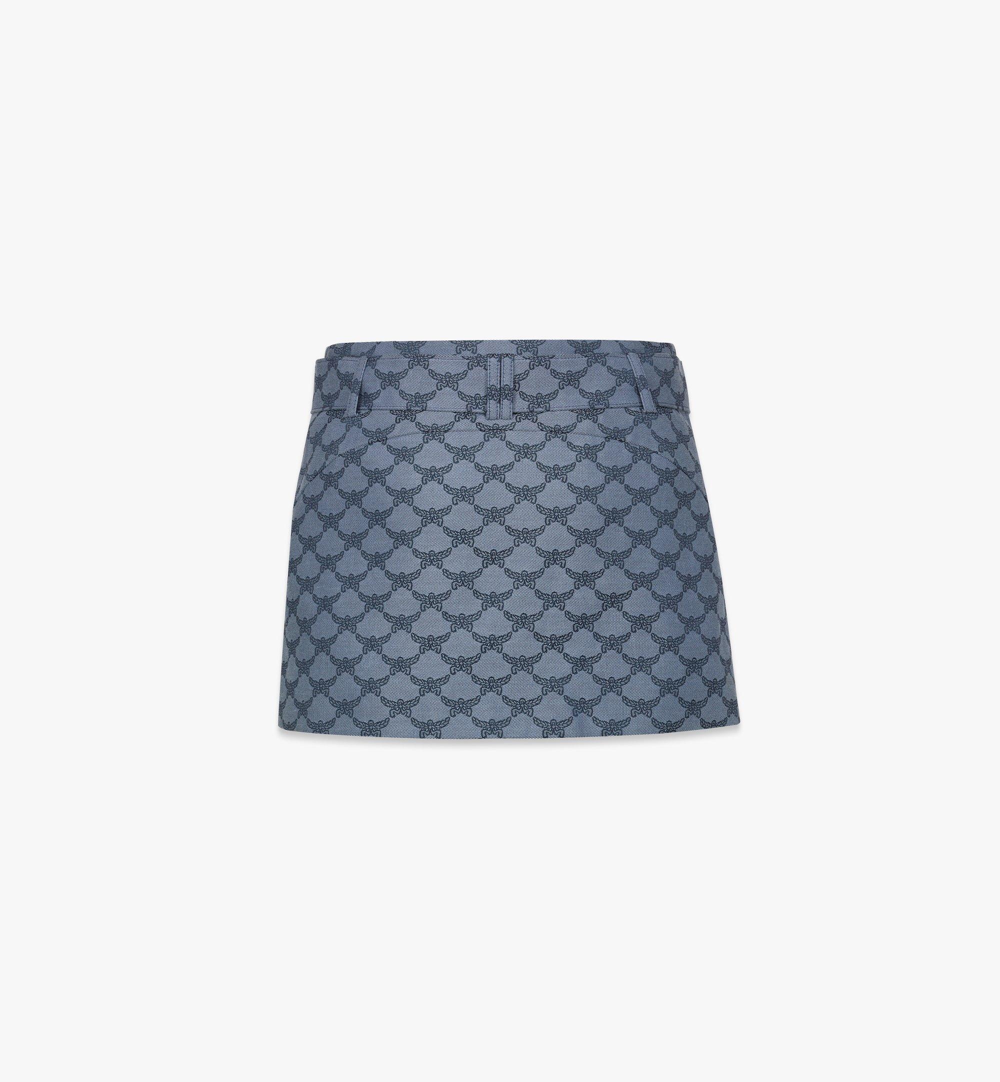 Mini Skirt in Lauretos Denim Jacquard - 3