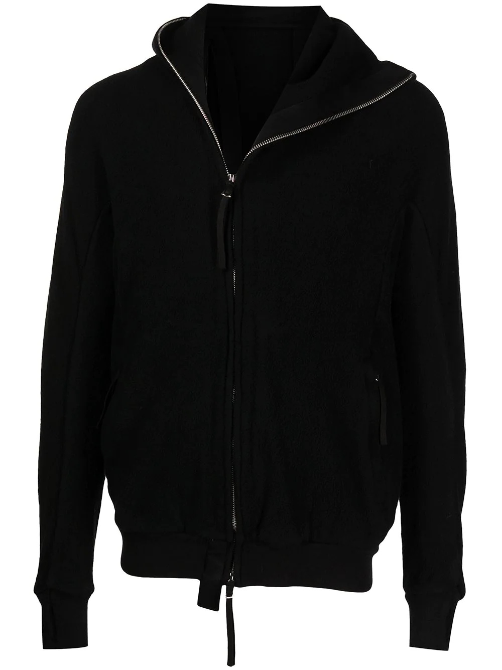 zip-up cotton hoodie - 1