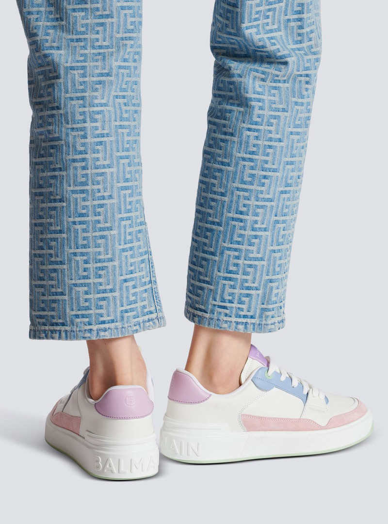 Balmain B-Court Flip leather trainers outlook