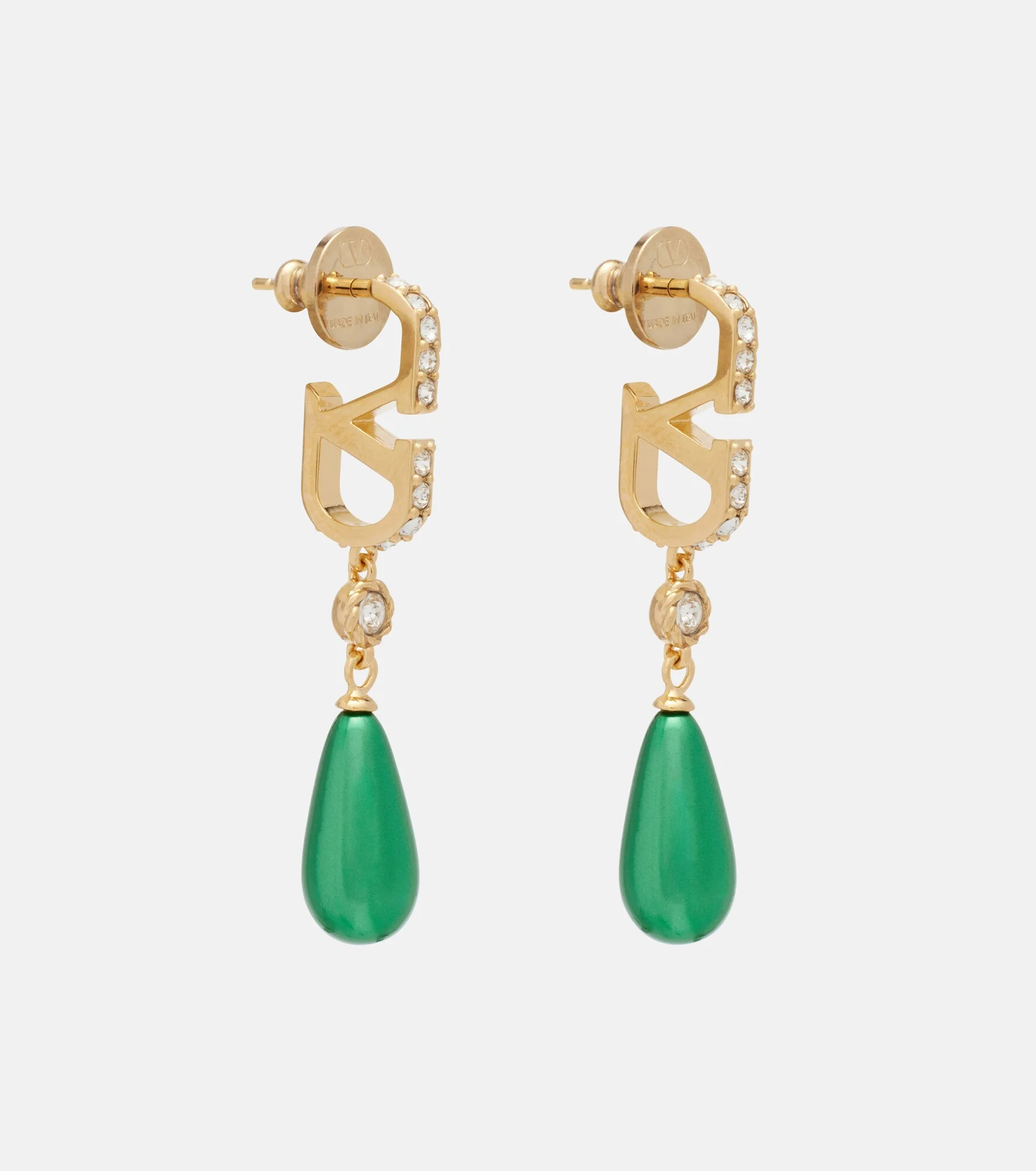 VLogo Swarovski®-embellished earrings - 1
