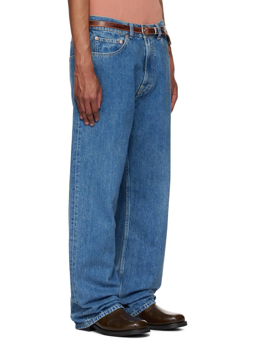 Blue Third Cut Jeans - 2