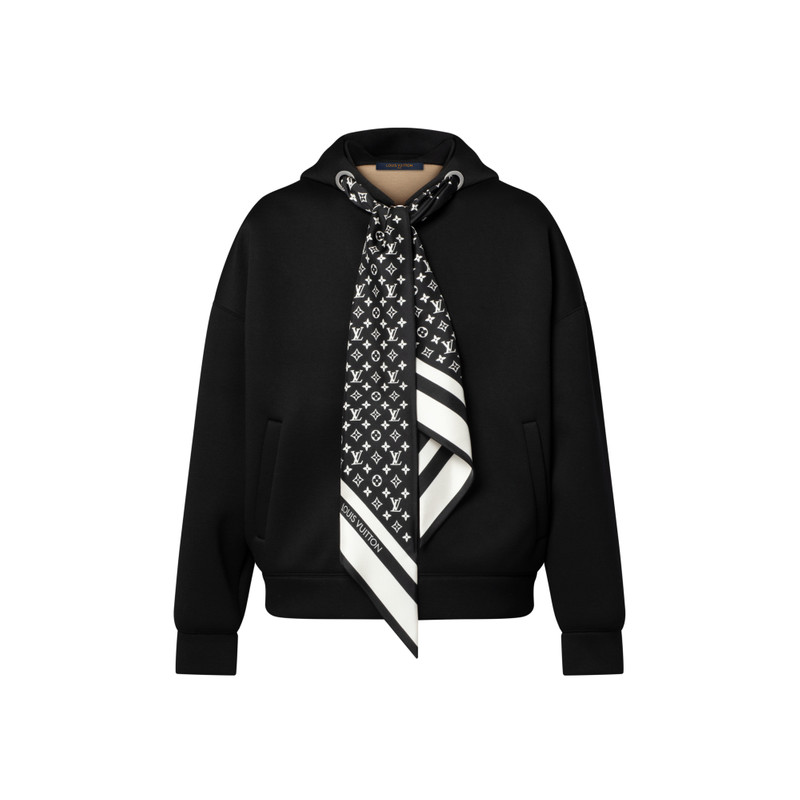 Monogram Scarf Zip-Up Hoodie 1