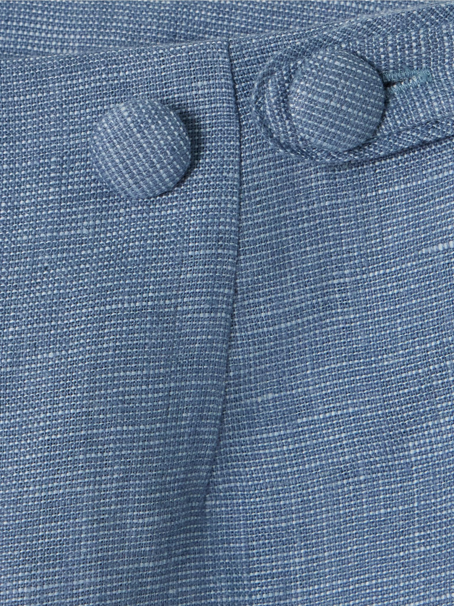 Thea linen shorts Blue - 5