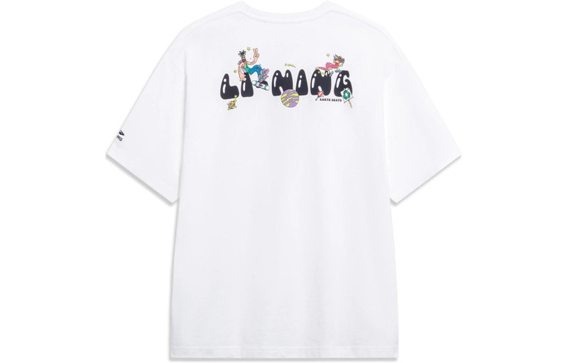 Li-Ning Li-Ning x Steven Harrington Graphic T-shirt 'White' AHST093-2 outlook