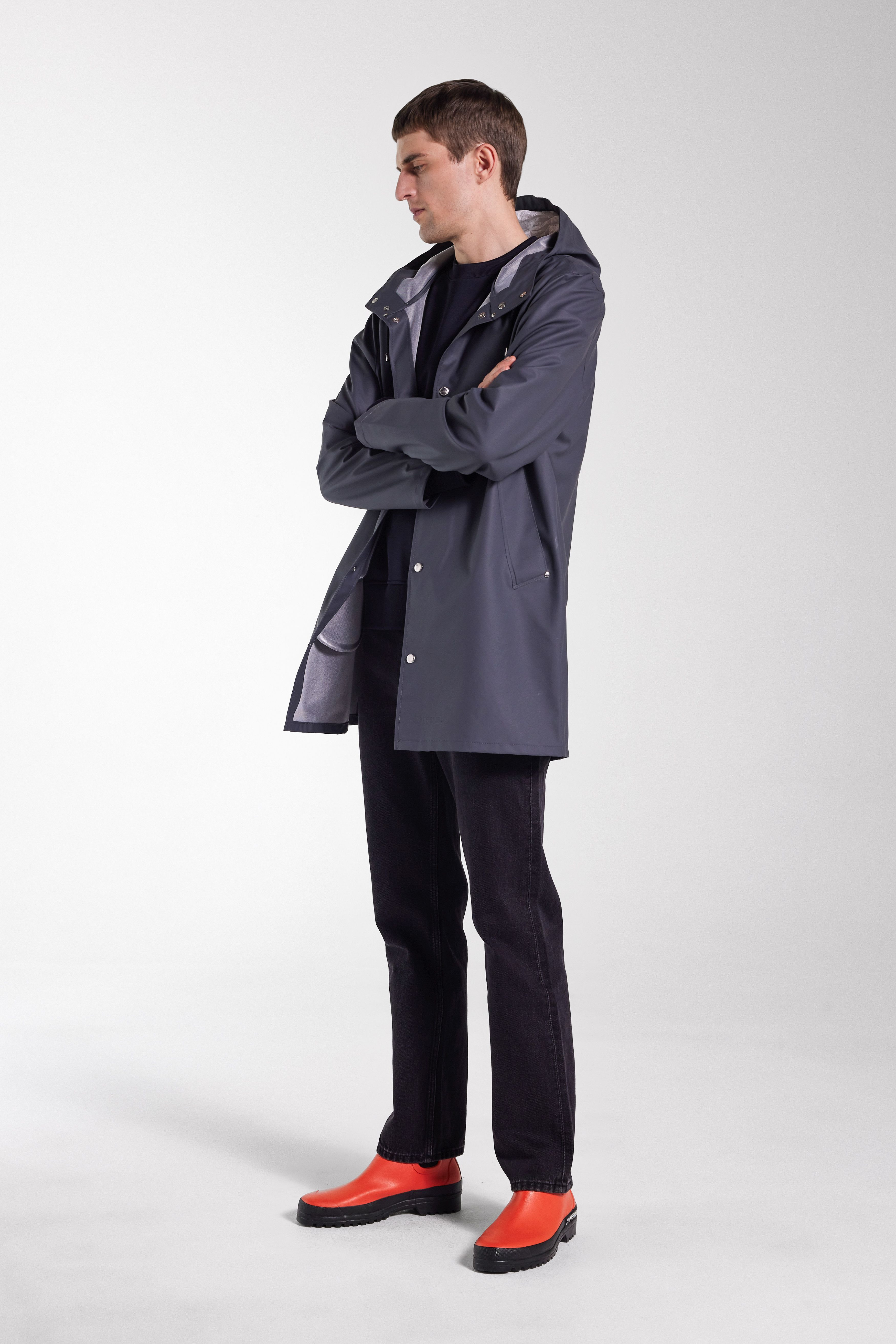 Stockholm Lightweight Raincoat Charcoal - 4