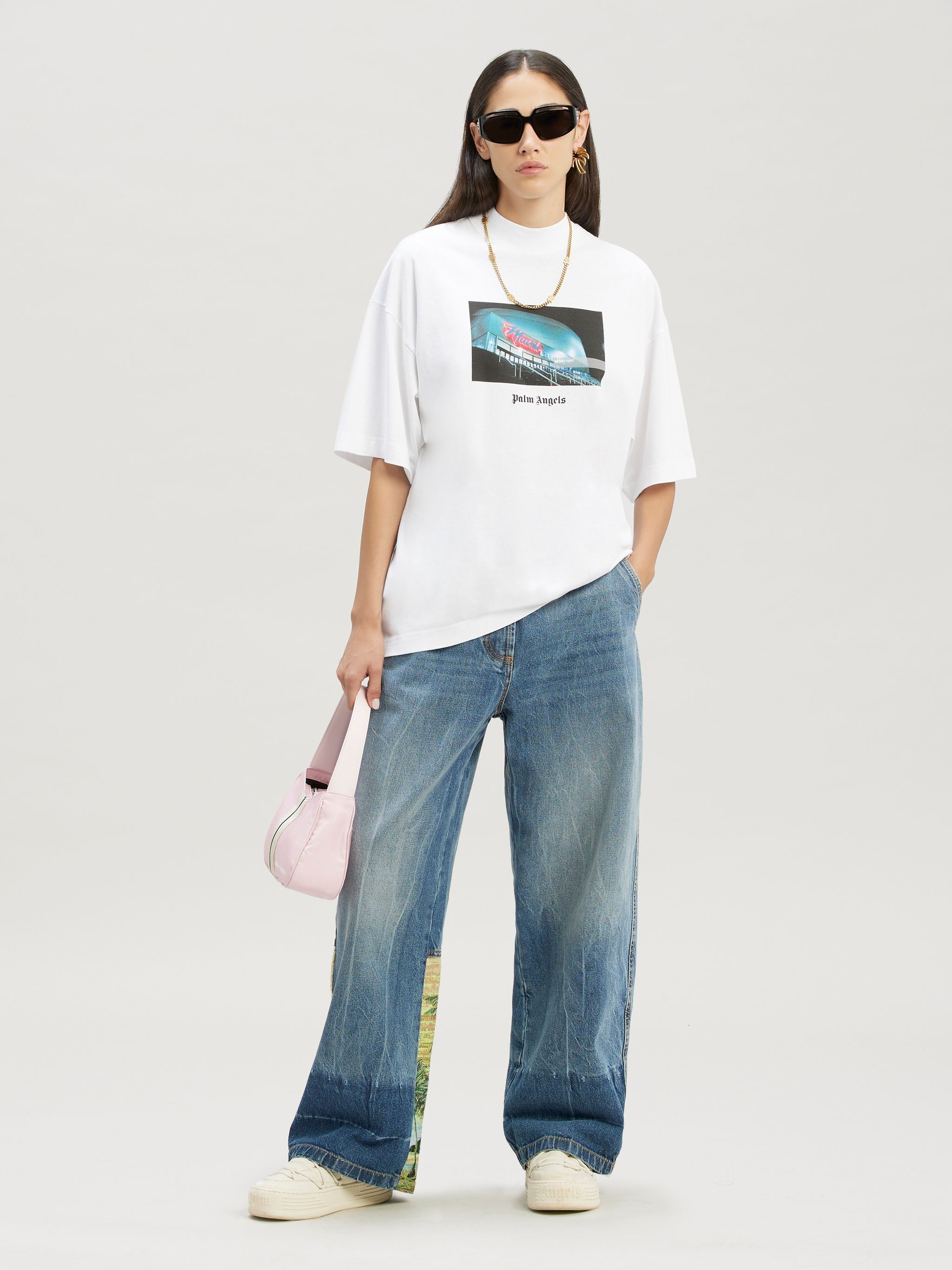 Palms Sunrise Baggy Denim Pants - 2