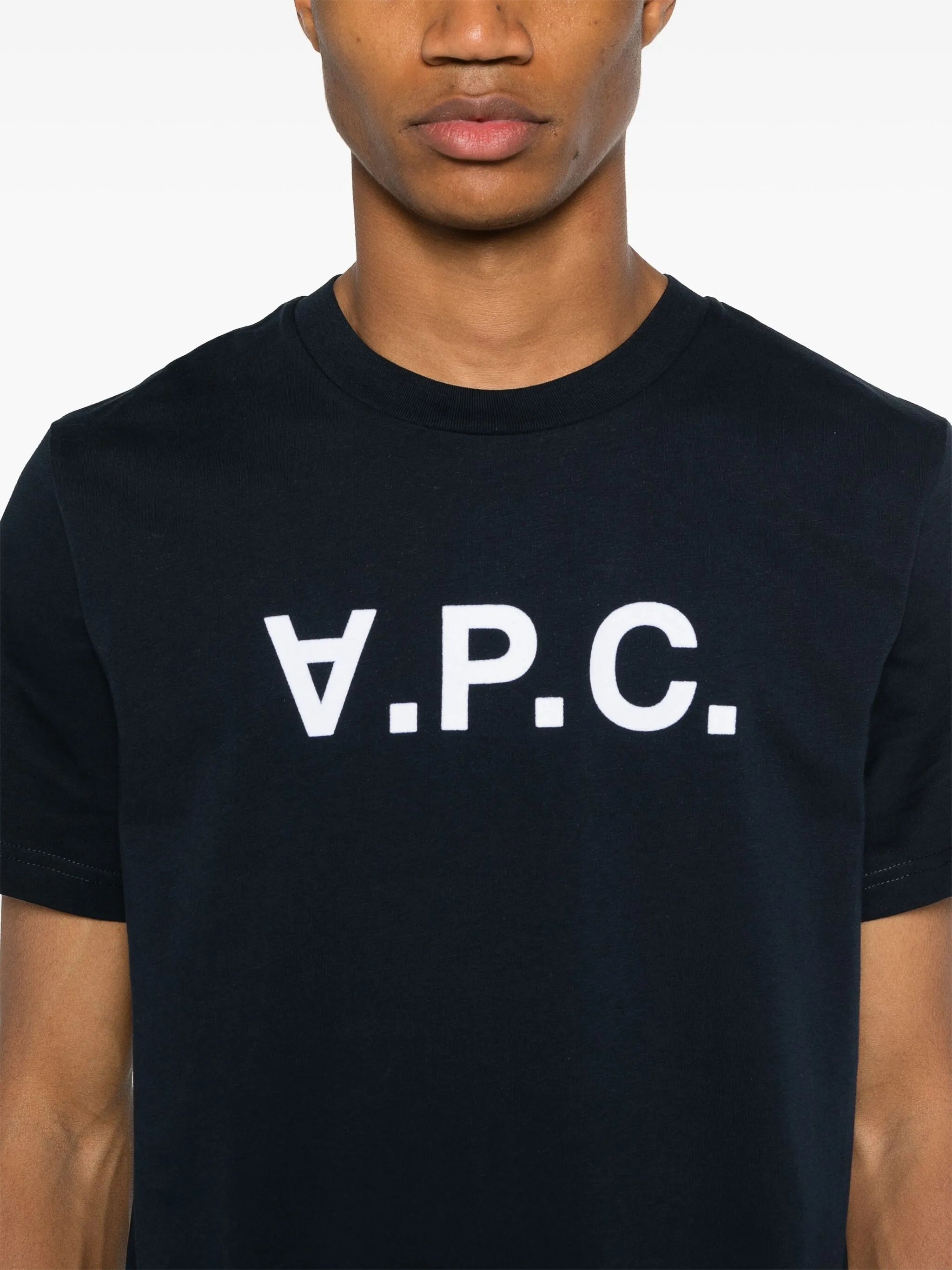 Flocked-logo Cotton T-shirt - 3