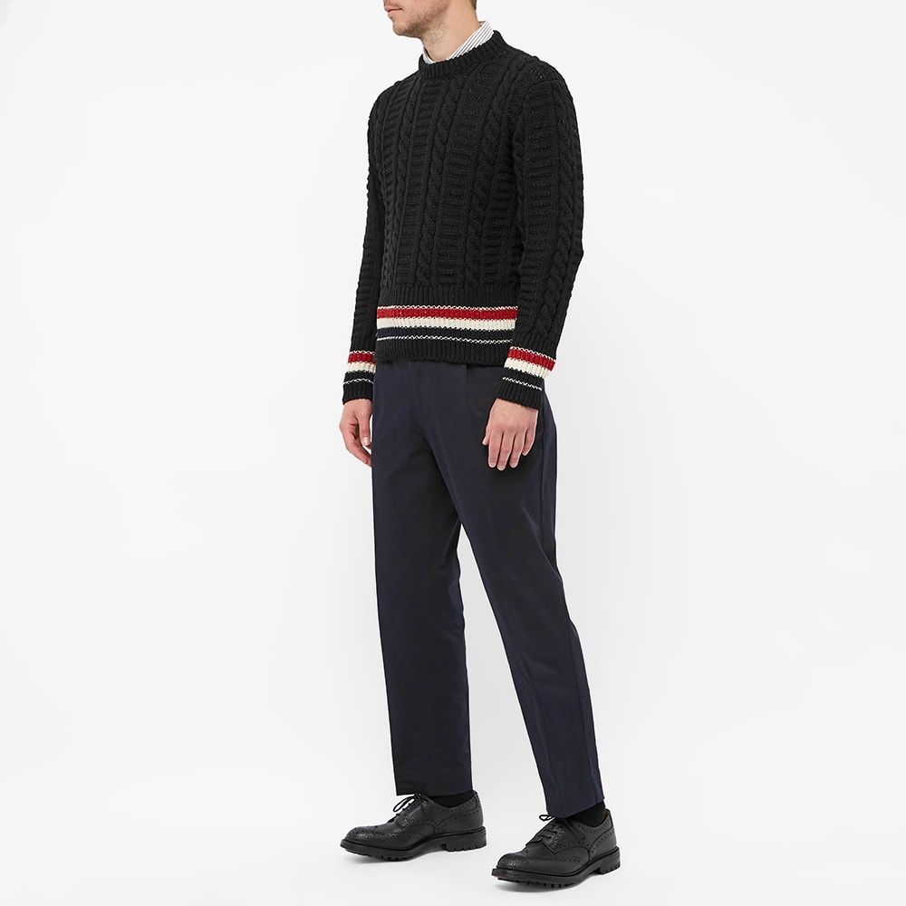 Thom Browne Mohair Mix Donegal Crew Knit - 6