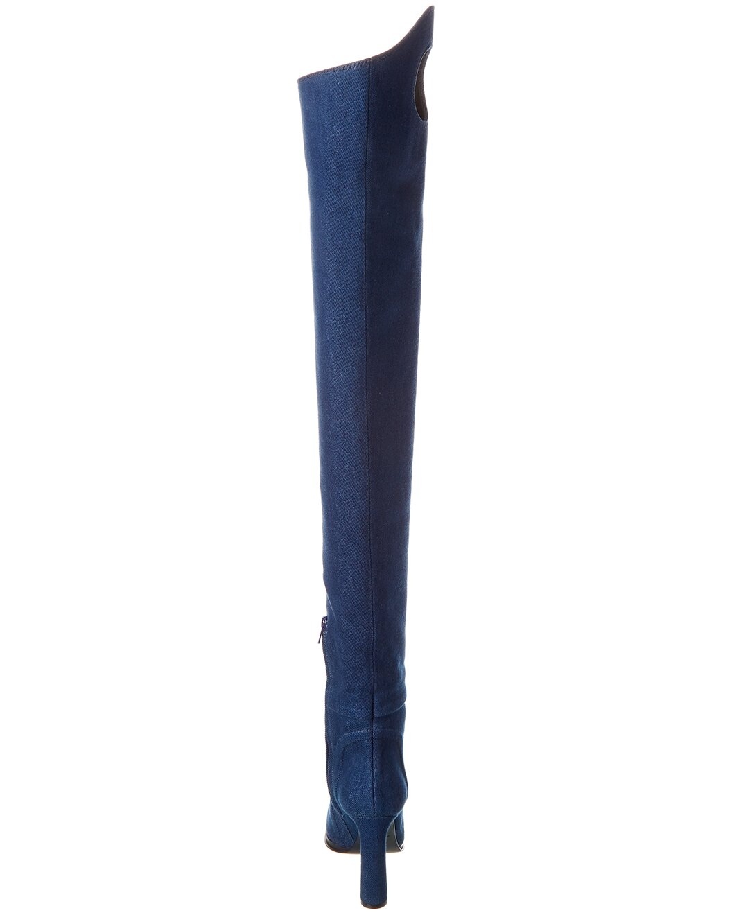Burberry Wader Porthole Detail Topstitched Denim Boot - 3