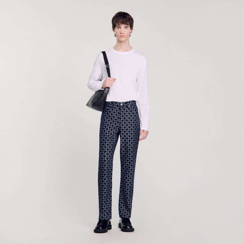 Sandro SQUARE CROSS STRAIGHT-LEG JEANS outlook
