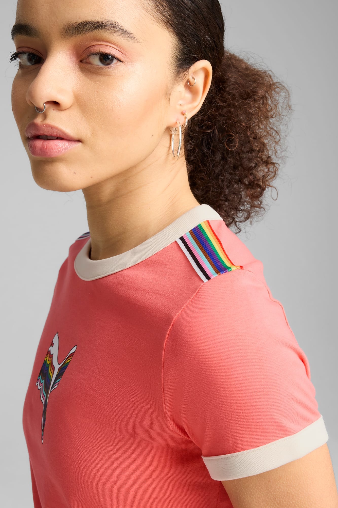 EQUAL LOVE CONFEDERATION Graphic Baby Tee Women - 7