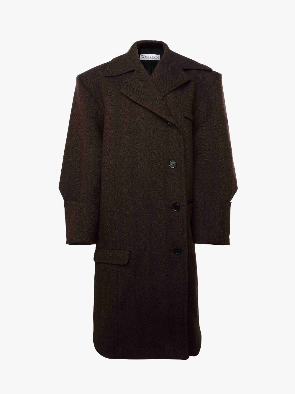 TURN-UP CUFF OVERSIZED COAT - 1