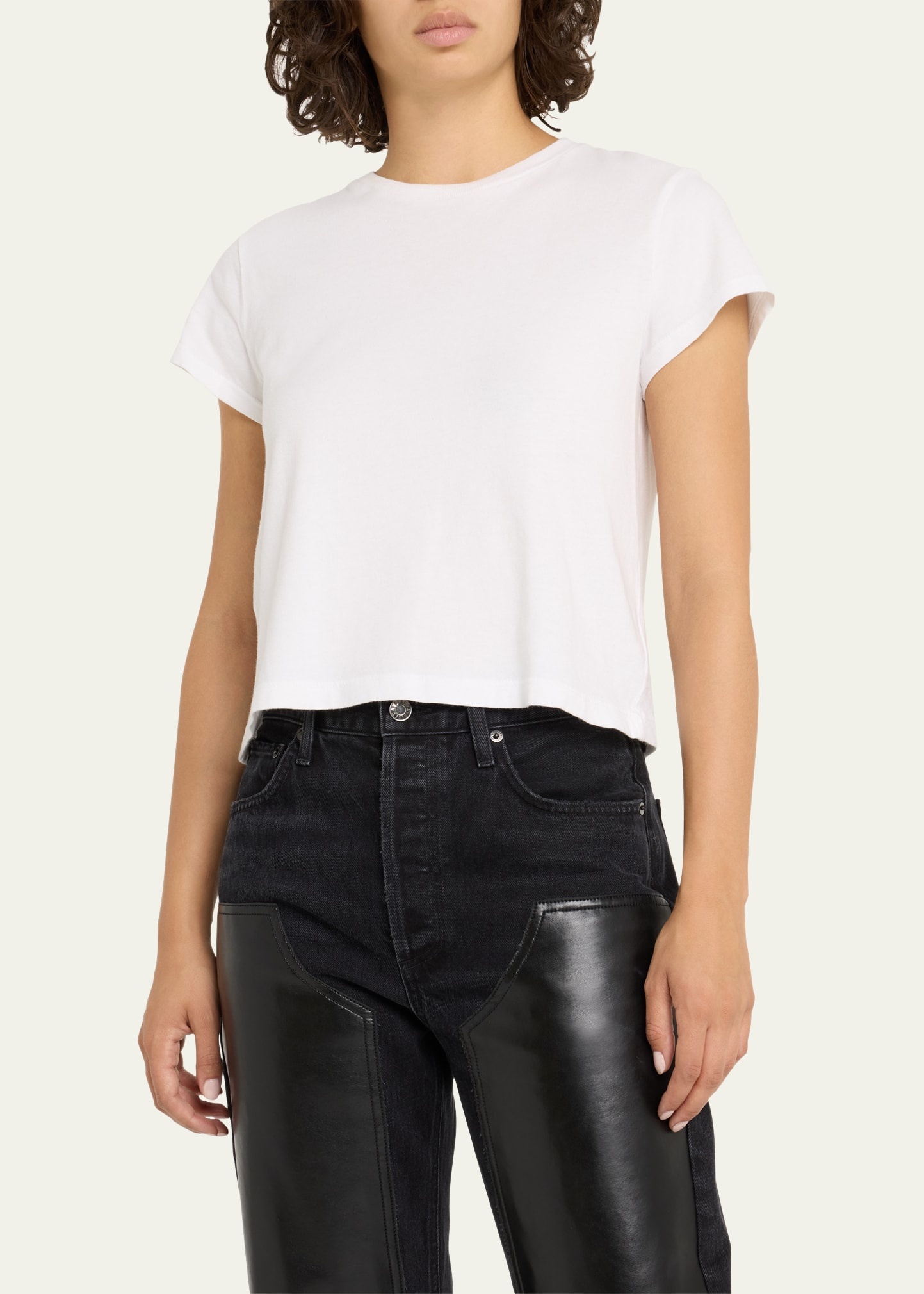 Adine Cropped Short Sleeve Tee - 4