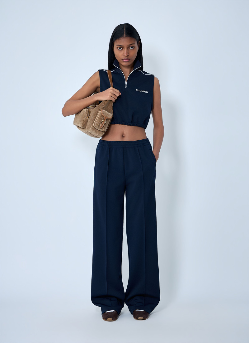 Miu Miu Elasticated Wide-Leg Pants outlook