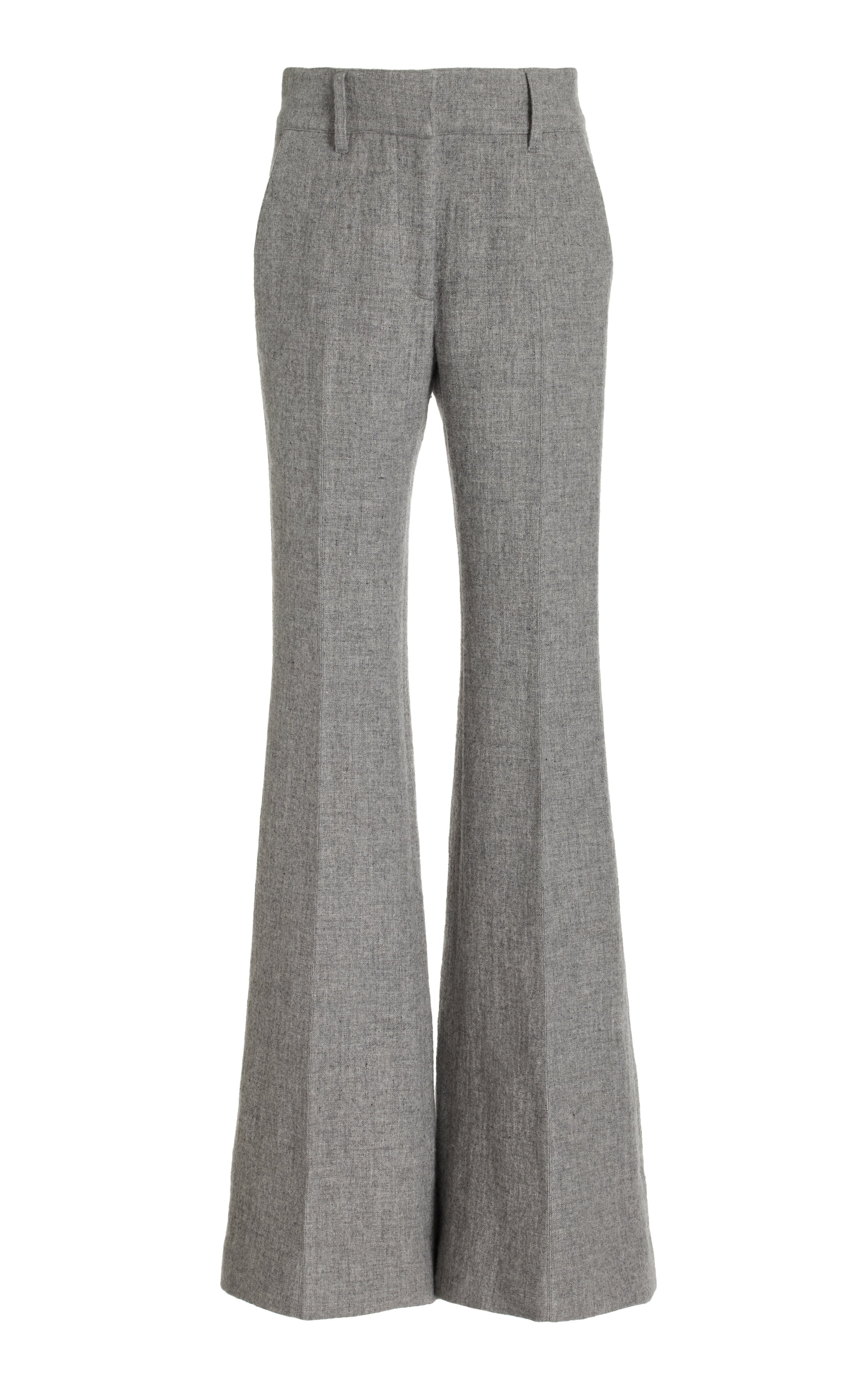 Rhein Pant in Light Grey Cashmere Linen - 1