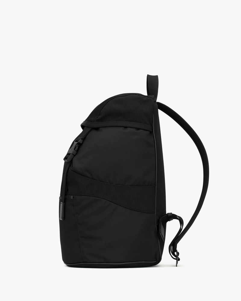 Logo-Embroidered Leather-Trimmed Shell 배낭 3