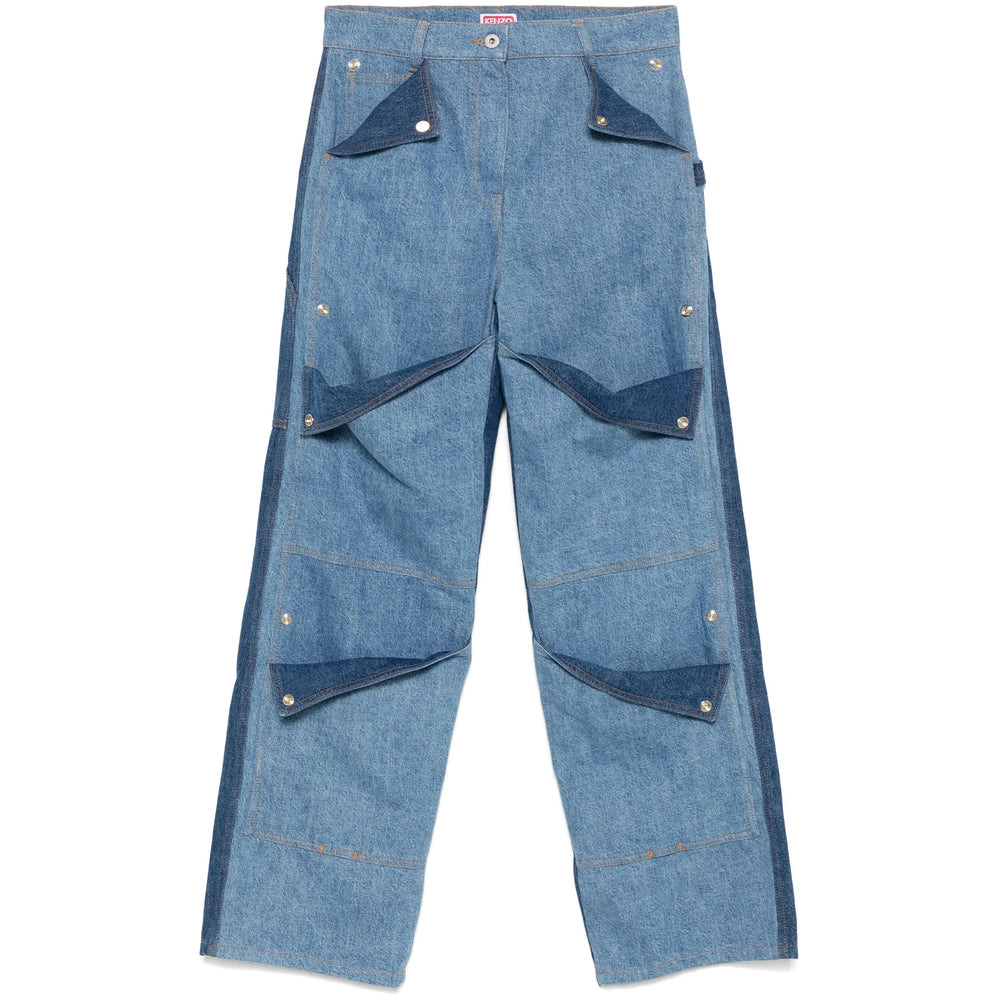 Kenzo Blue Denim - Straight-Leg Jeans Women - 1