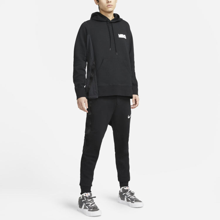 Nike x Sacai Crossover Logo Printing Splicing Contrasting Colors Sports Asia Edition Black CZ4695-01 - 5